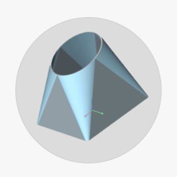 Use BricsCAD's new Loft command to create 3D solids by specifying cross section profiles. The cross sections define the shape of the solid.