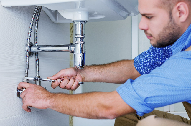 Plumber Inspecting a Redlands Home
