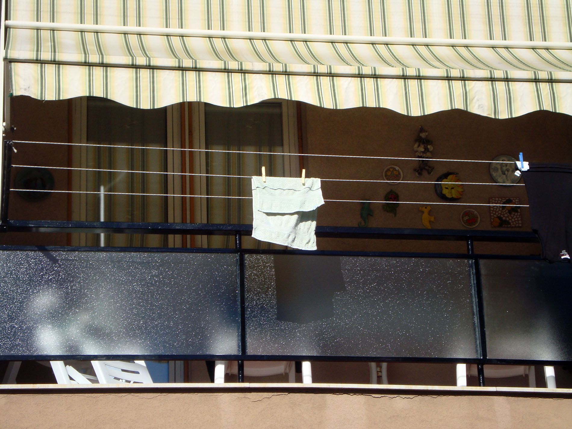 Parapetto con vetro a norma