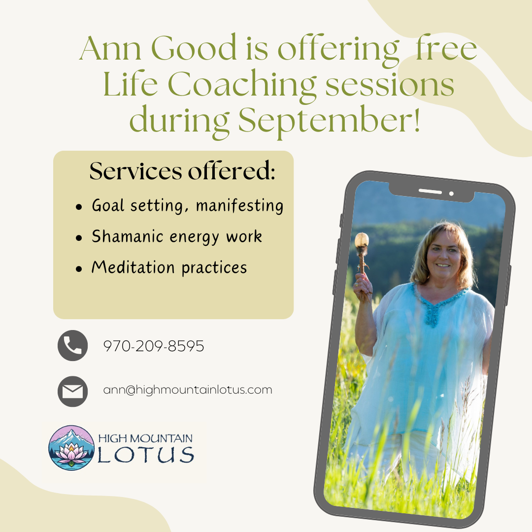 Ann good is offering free life coaching sessions during september