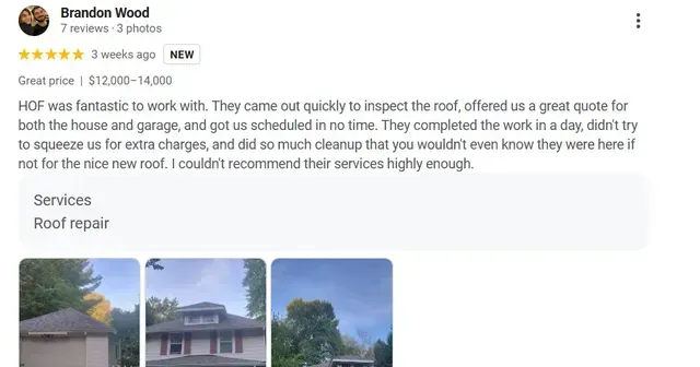 Customer review