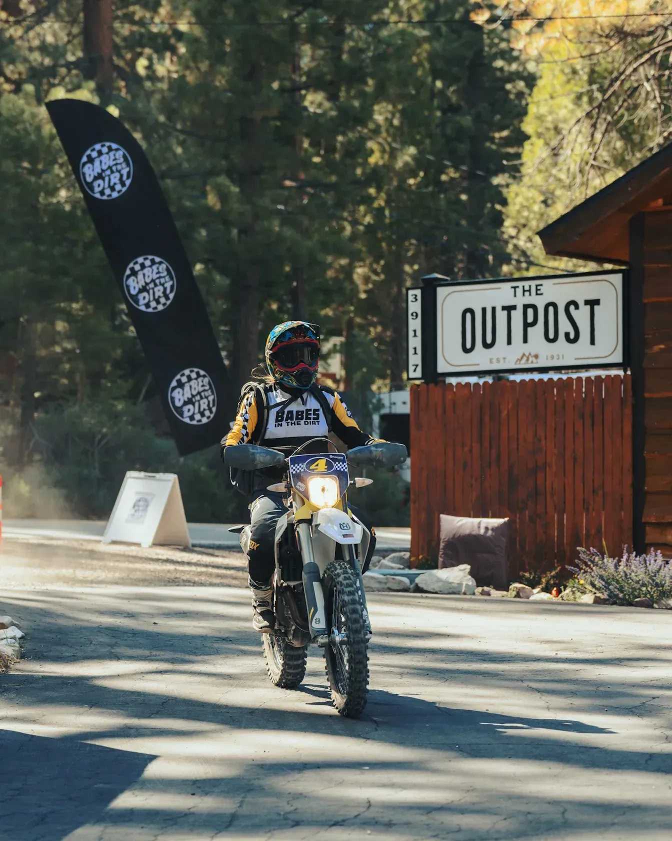 Motorcyclist approaching 