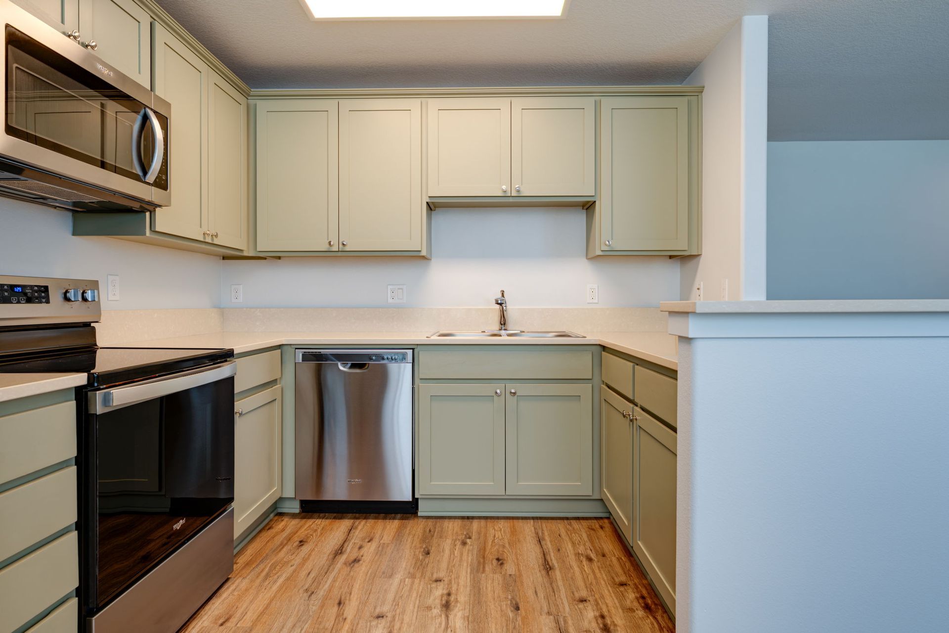 view of kitchen counter tops