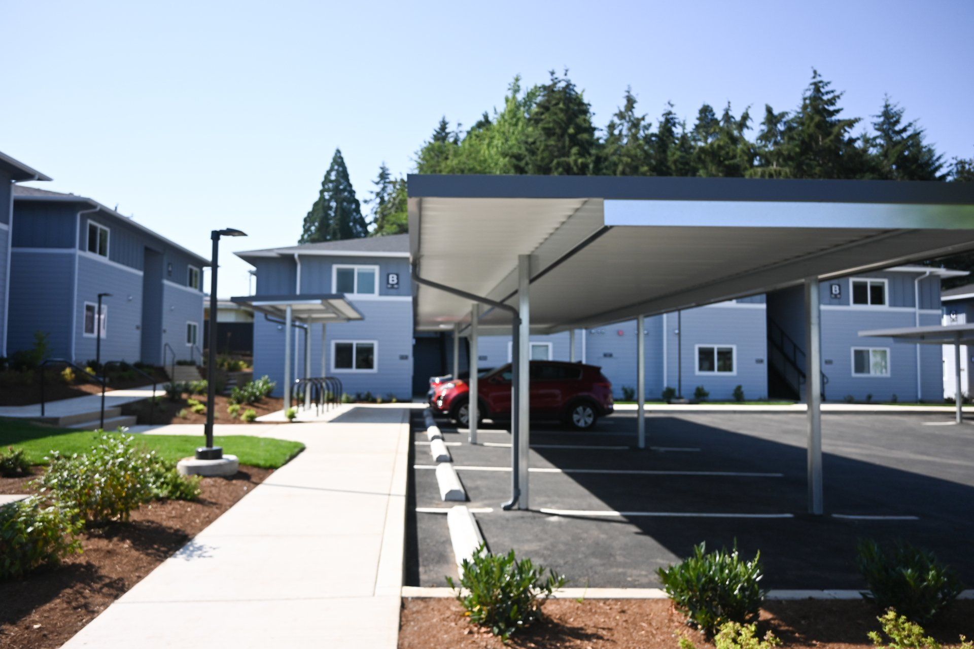 Building Exterior - covered parking