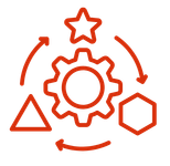 Gears and Shapes Icon