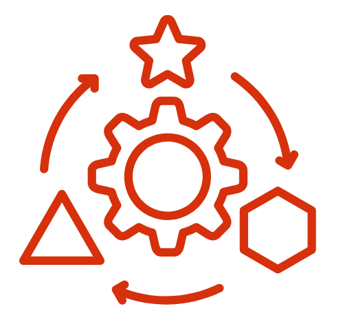 Gears and Shapes Icon