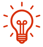 Glowing Lightbulb Icon