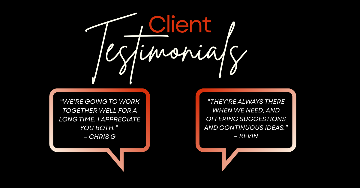 Client Testimonials Graphic