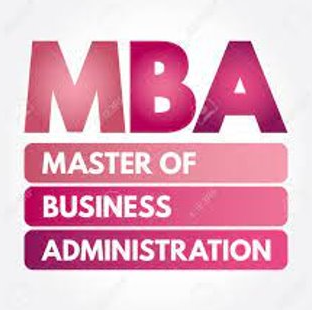 A logo for a master of business administration degree.