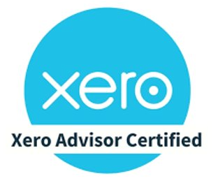 A blue circle with the word xero on it