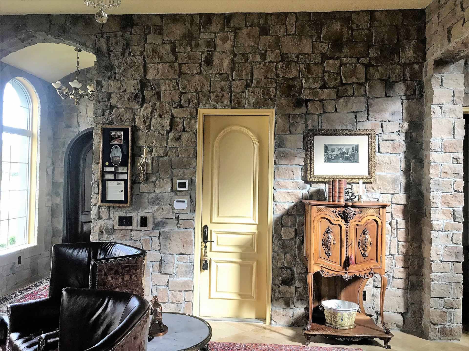 Stone veneer and a yellow door — Jacksonville, FL — Stonecore