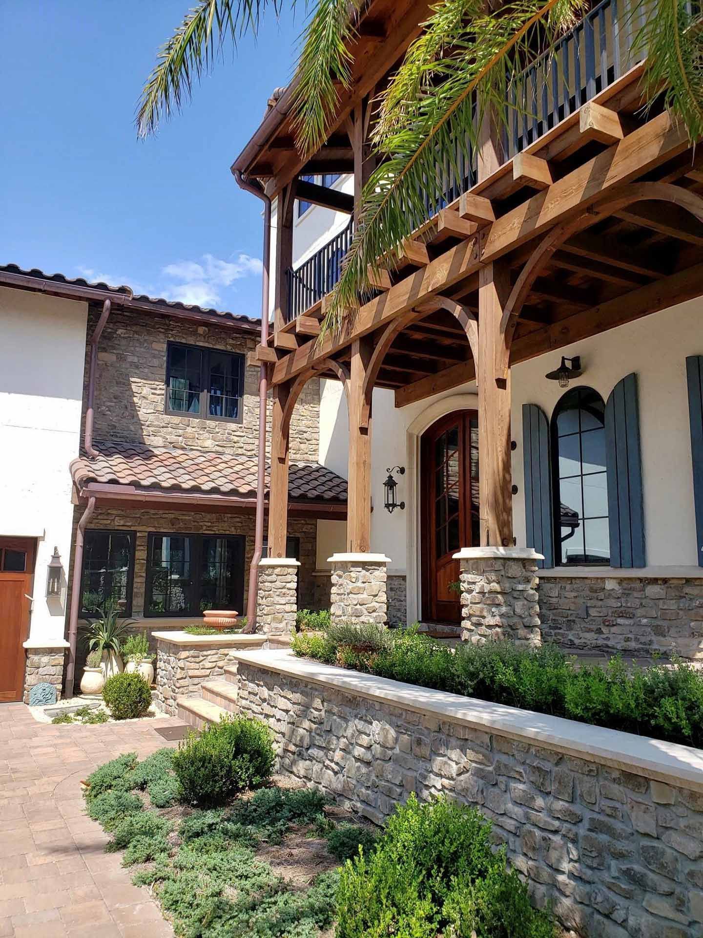 Front of a house with a pergola — Jacksonville, FL — Stonecore