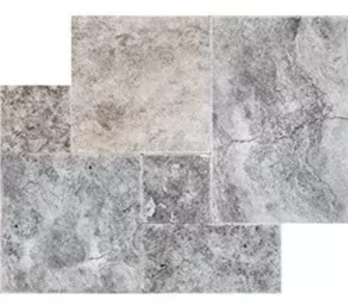 Silver brushed and chiseled french pattern tile — Jacksonville, FL — Stonecore