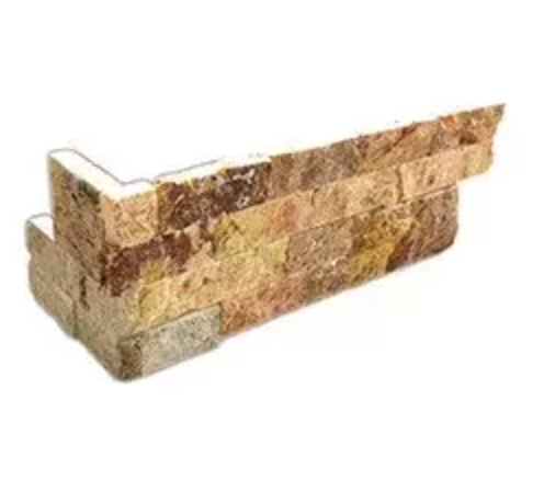 Gold ledgestone corners — Jacksonville, FL — Stonecore