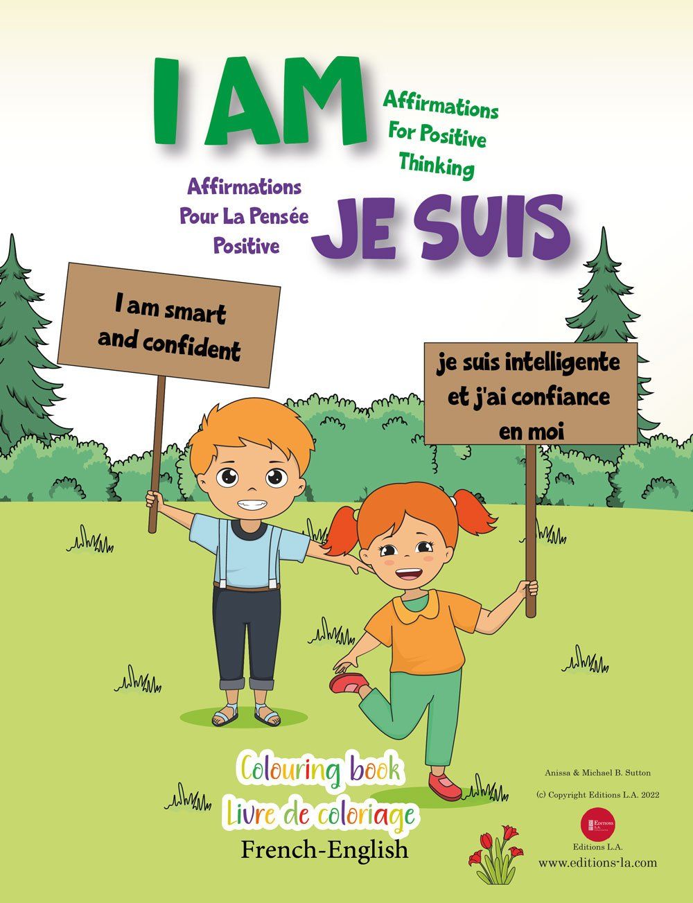 The cover of a coloring book titled i am je suis