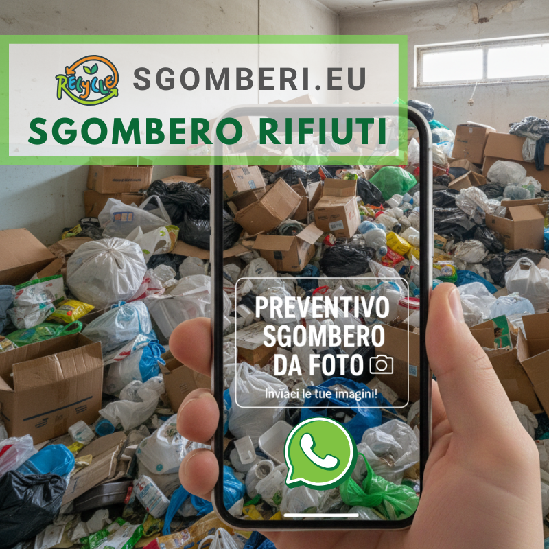 SERVIZIO SGOMBERO A PAGAMENTO! Sgombero Rifiuti domestici e commerciali. sgomberi.eu
