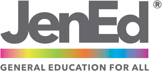Logo for JenEd with the text 