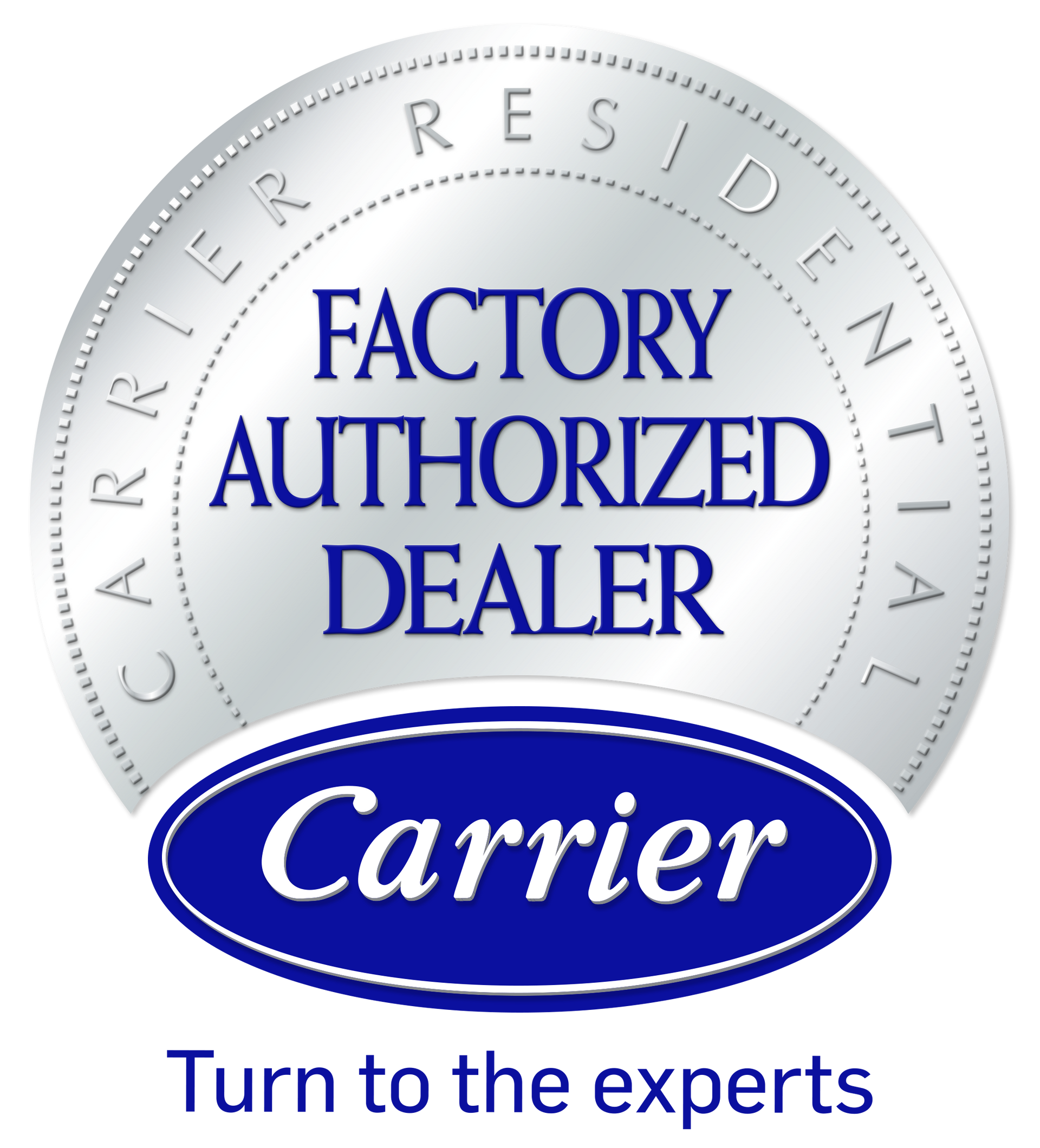 We are a Carrier Factory Authorized Dealer