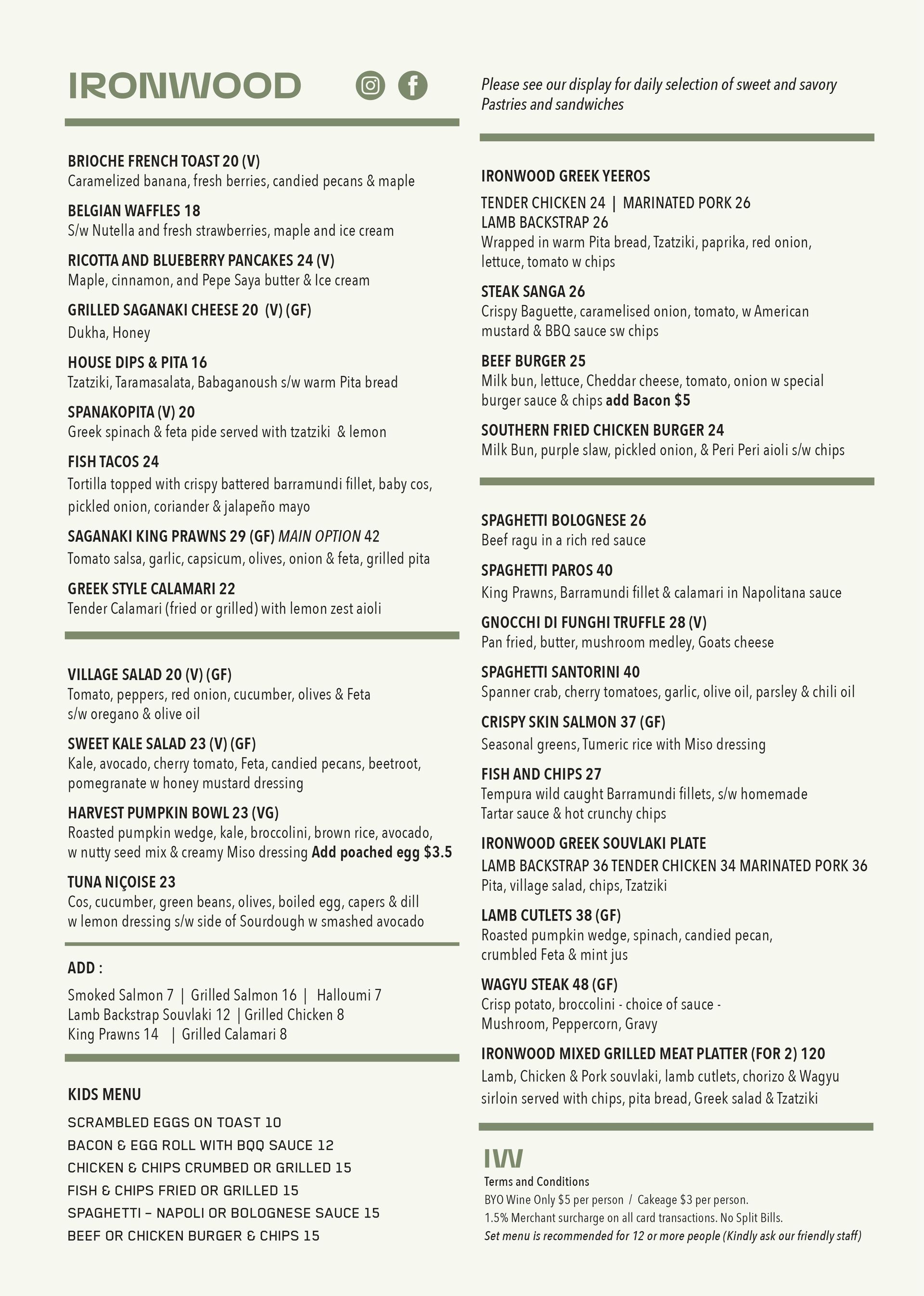 Ironwood Cafe/Restaurant Woolwich, NSW