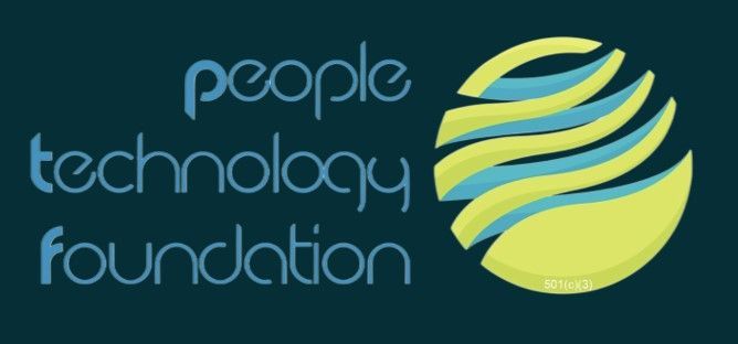 The logo for the people technology foundation