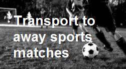 Coach hire for away sports matches