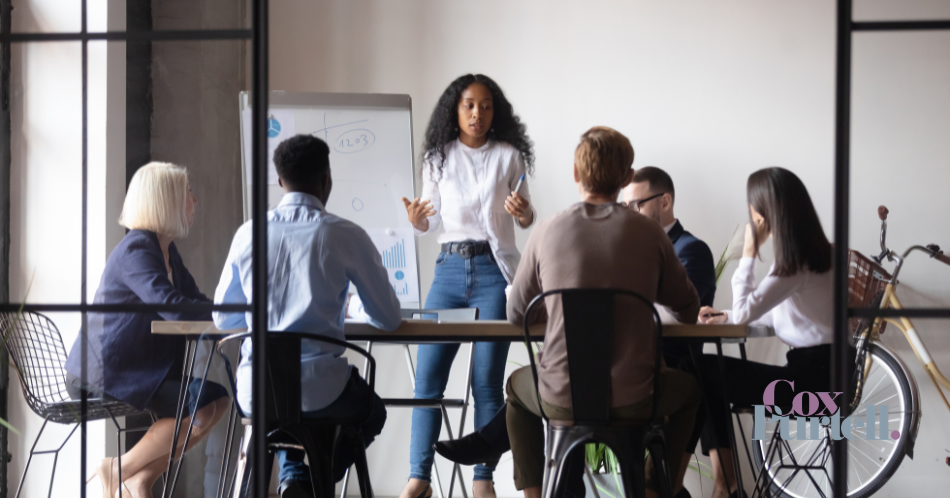 Group in an office environment