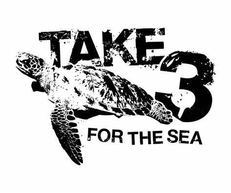 take 3 for the sea logo