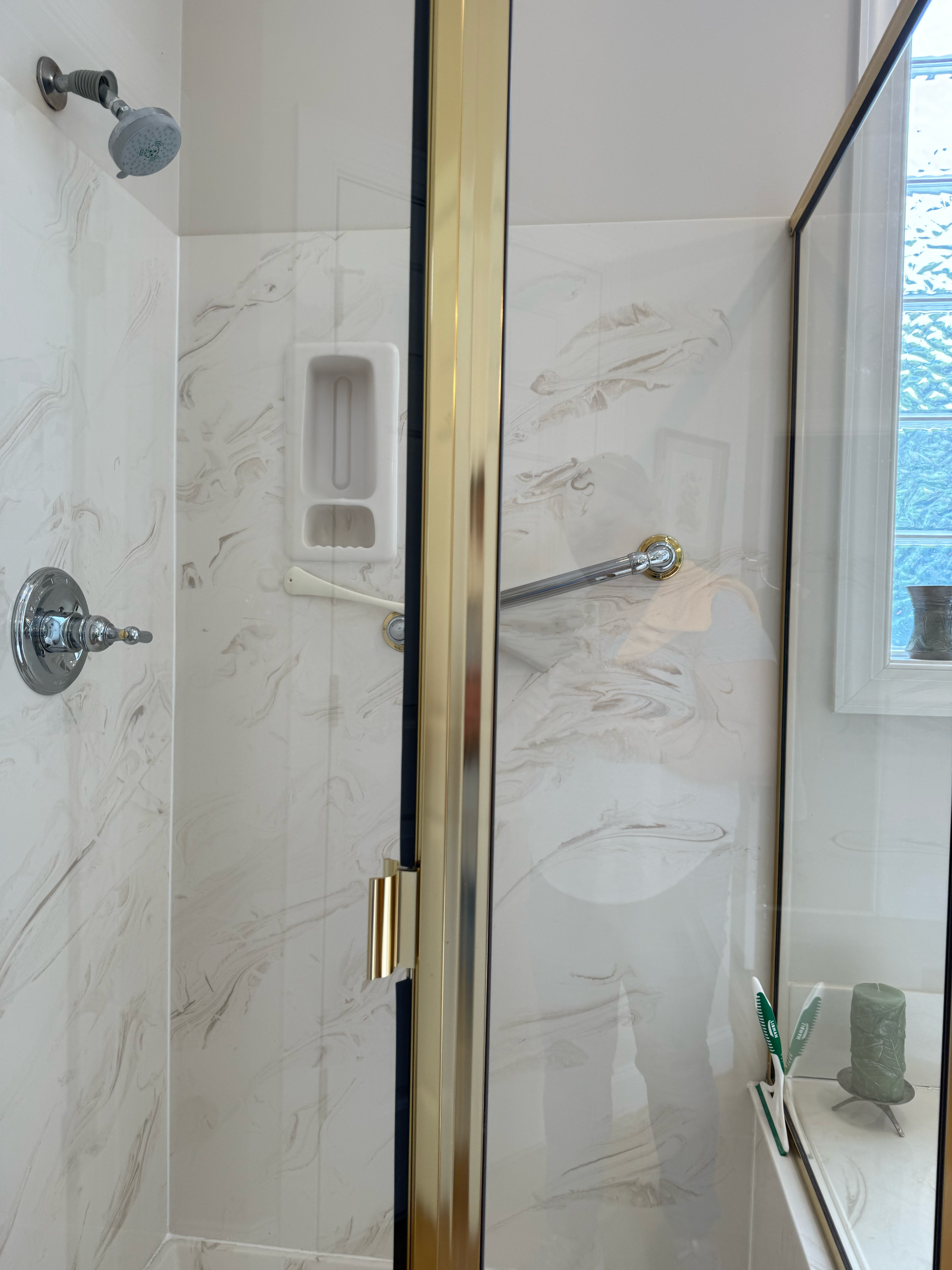 Clean shower door
