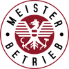Ein Meister Betrieb Logo mit einem Adler in der Mitte