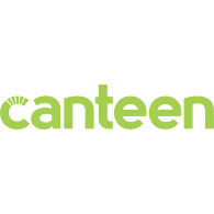 a green canteen logo on a white background .