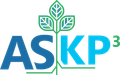 The askp3 logo is blue and green with leaves on it.