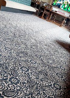 floral carpet floor