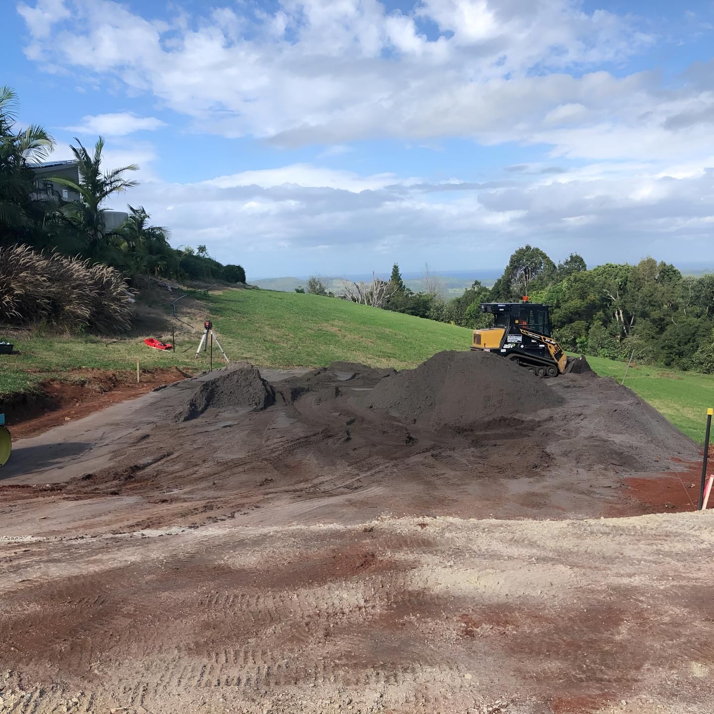 A Bulldozer is Working on a Pile of Dirt — Limited Access Excavation In Ballina, NSW