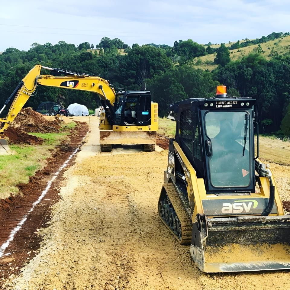 ASV Tractor On The Field — Limited Access Excavation In Pottsville, NSW