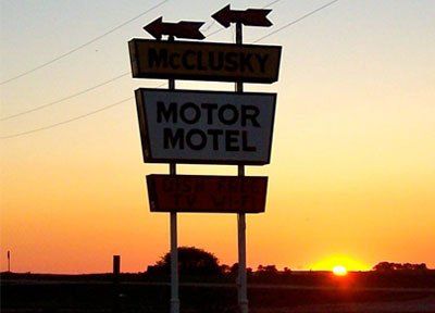 McClusky Motor Motel Sign — McClusky, ND — McClusky Motor Motel