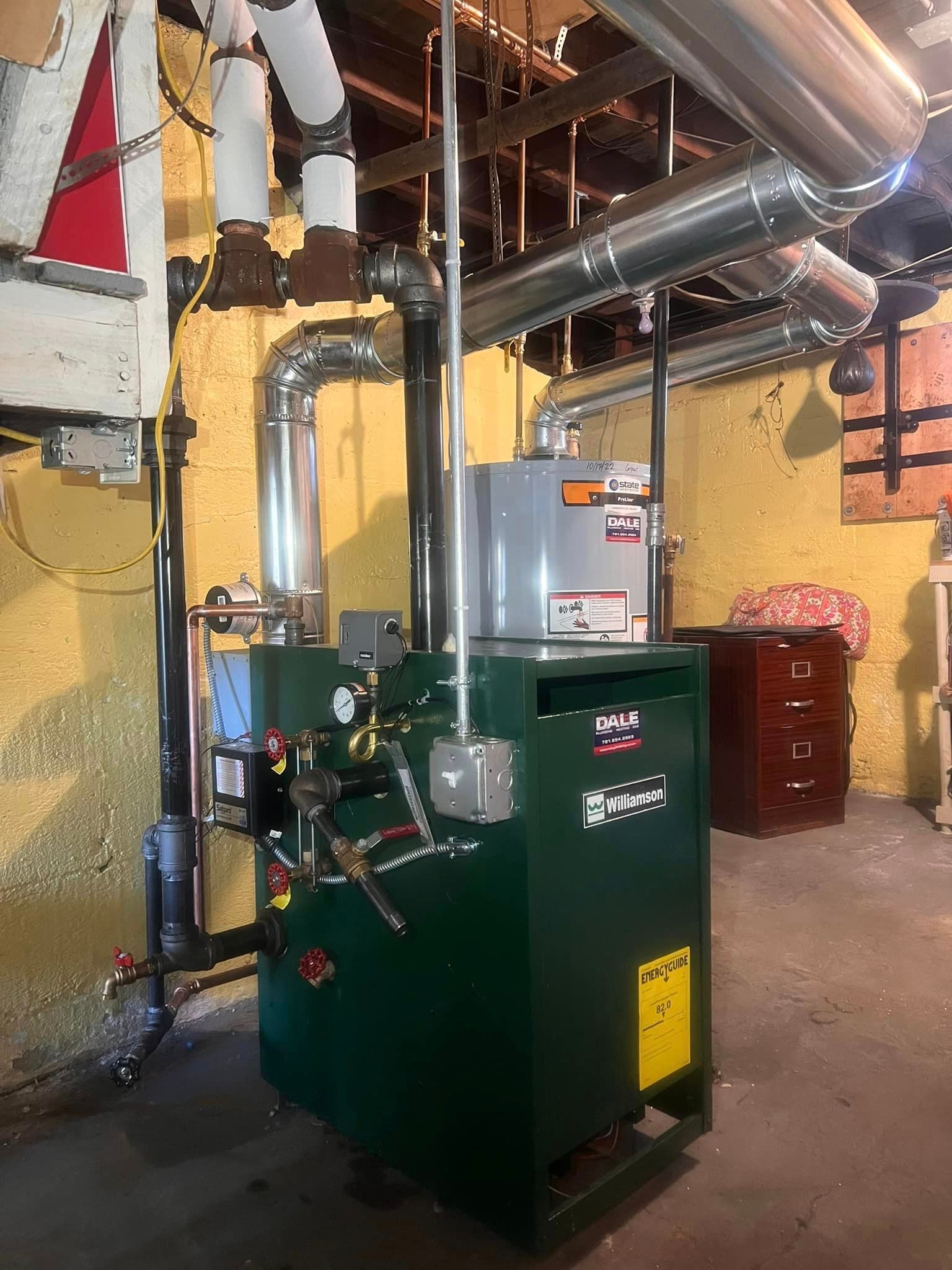 Dale Plumbing steam boiler oil to gas servicing in  Massachusetts Regions