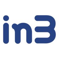 Het in3-logo, bestaande uit de kleine letters 
