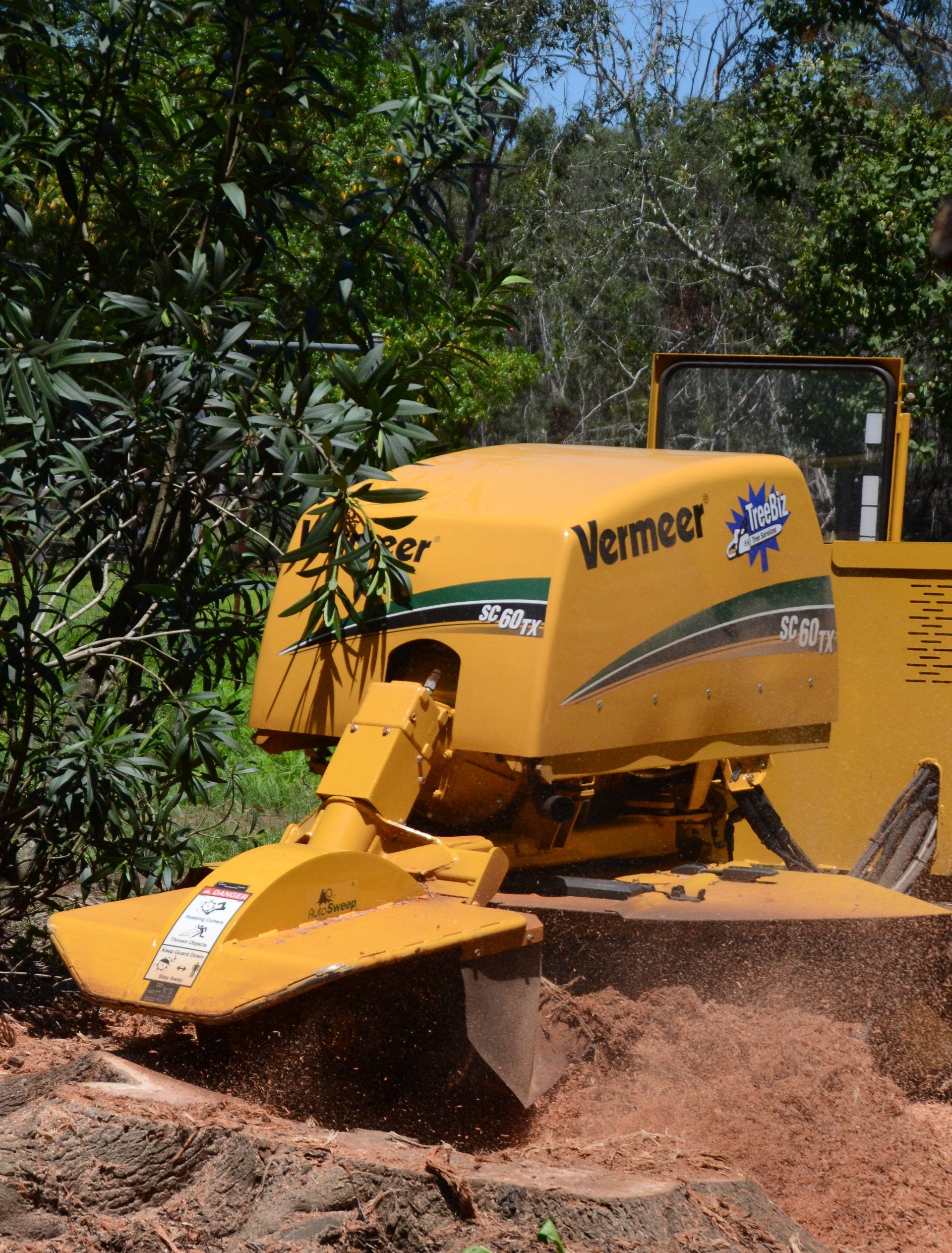 Tree cutting equipment - Stump Grinding in the Lockyer Valley, QLD