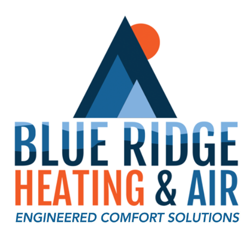 A logo for Blue Ridge Heating and Air