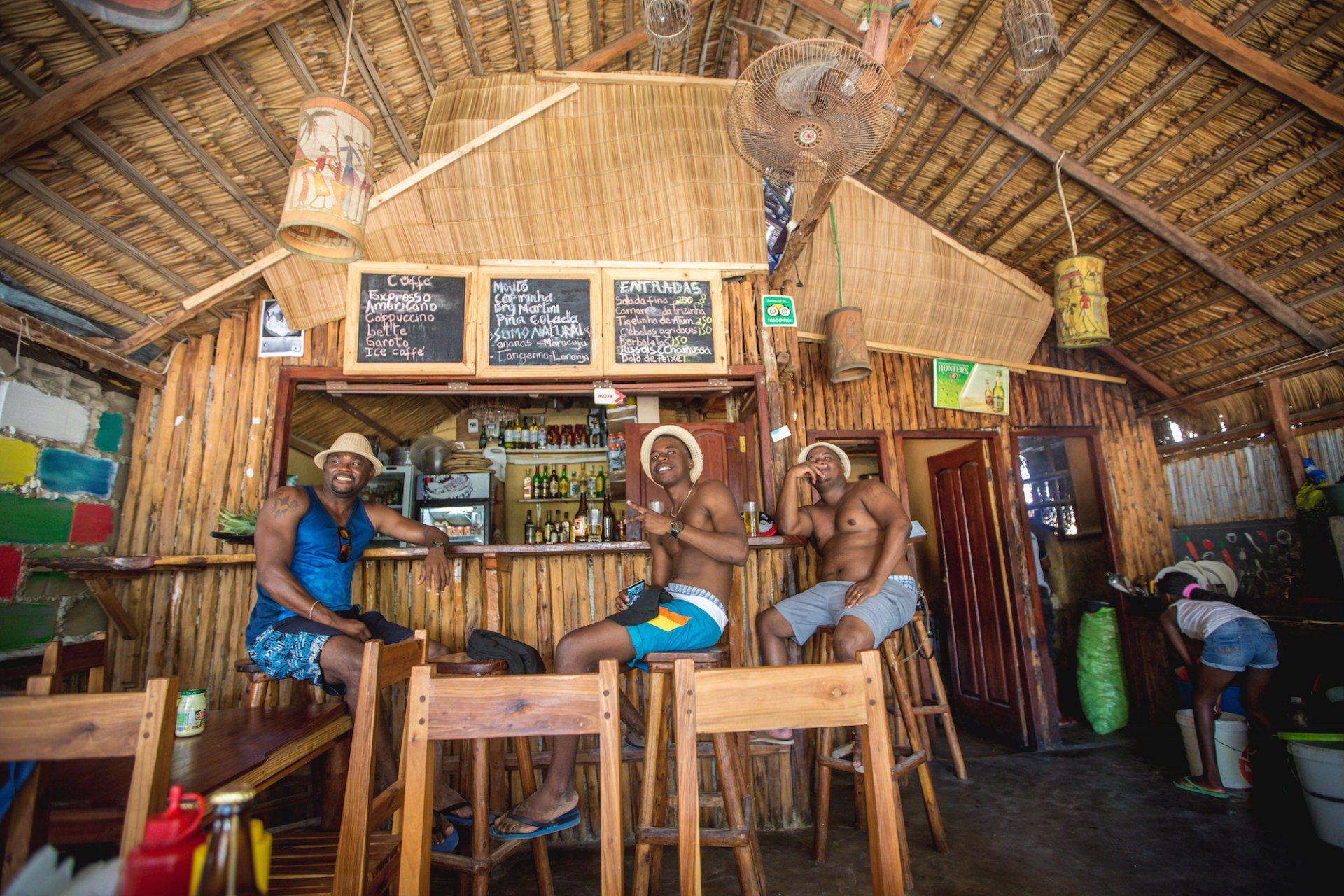 Sundowners at Dinos' Bar - Tofo Beach