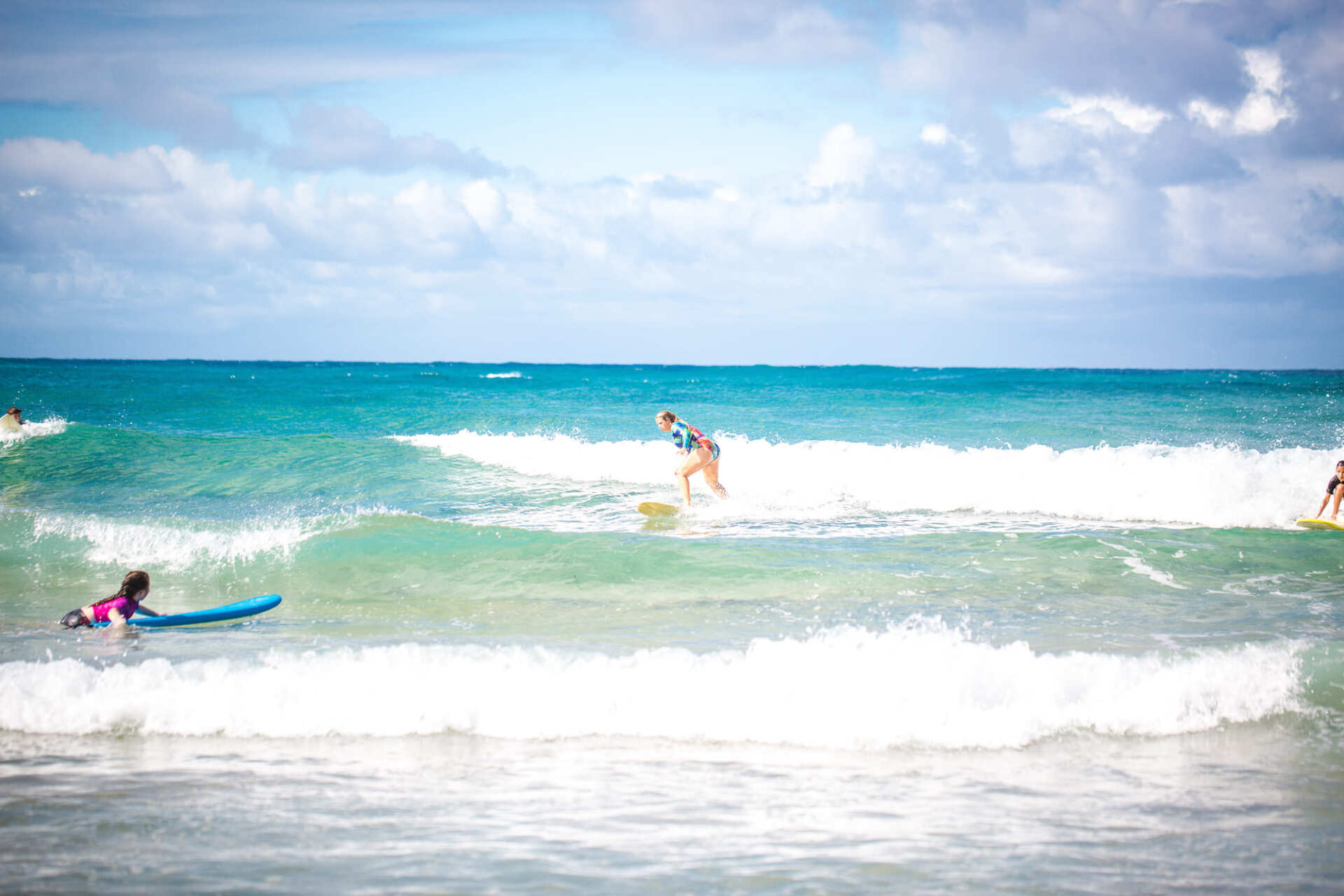 People surfing on Tofo Beach