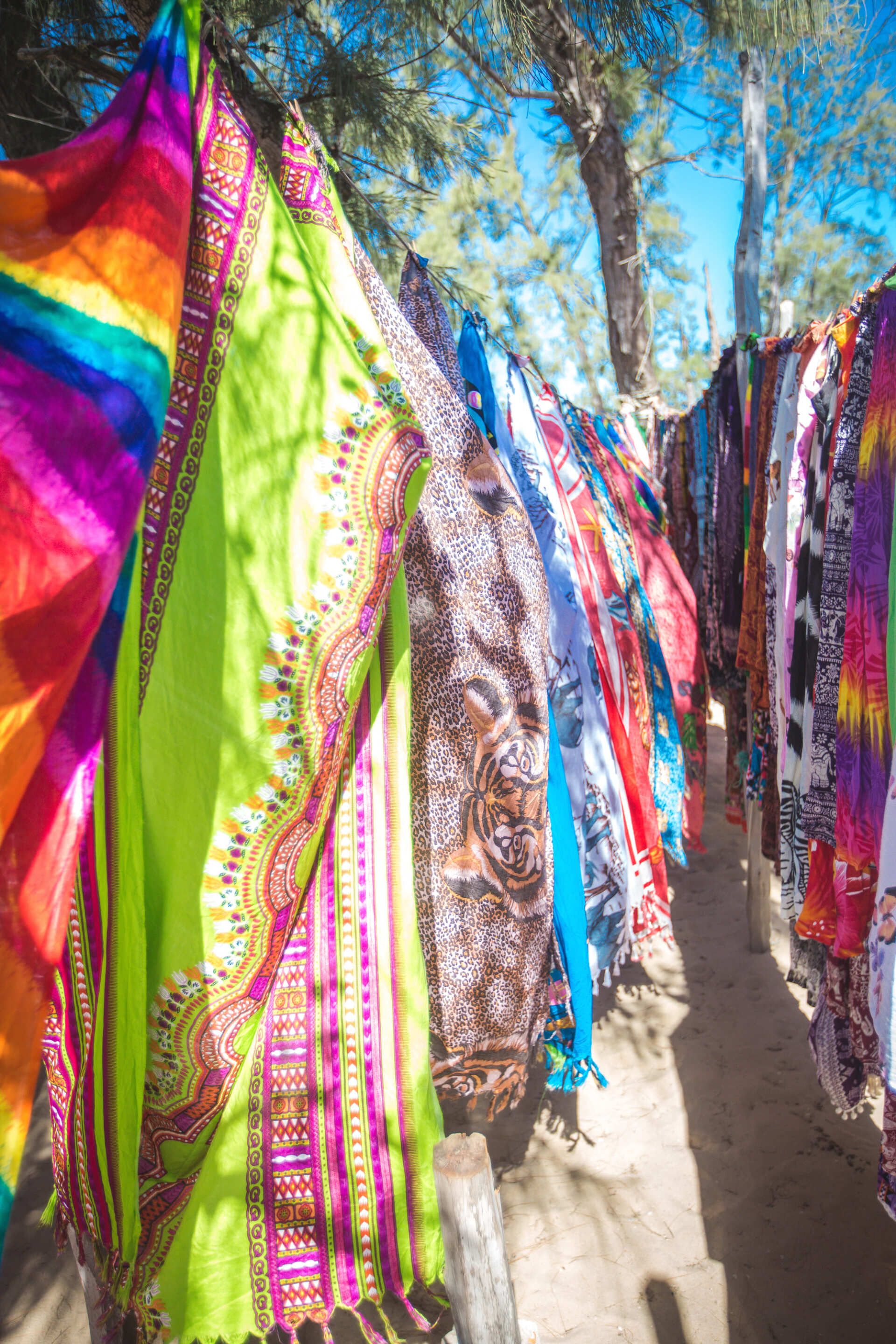 material for sale at tofo market