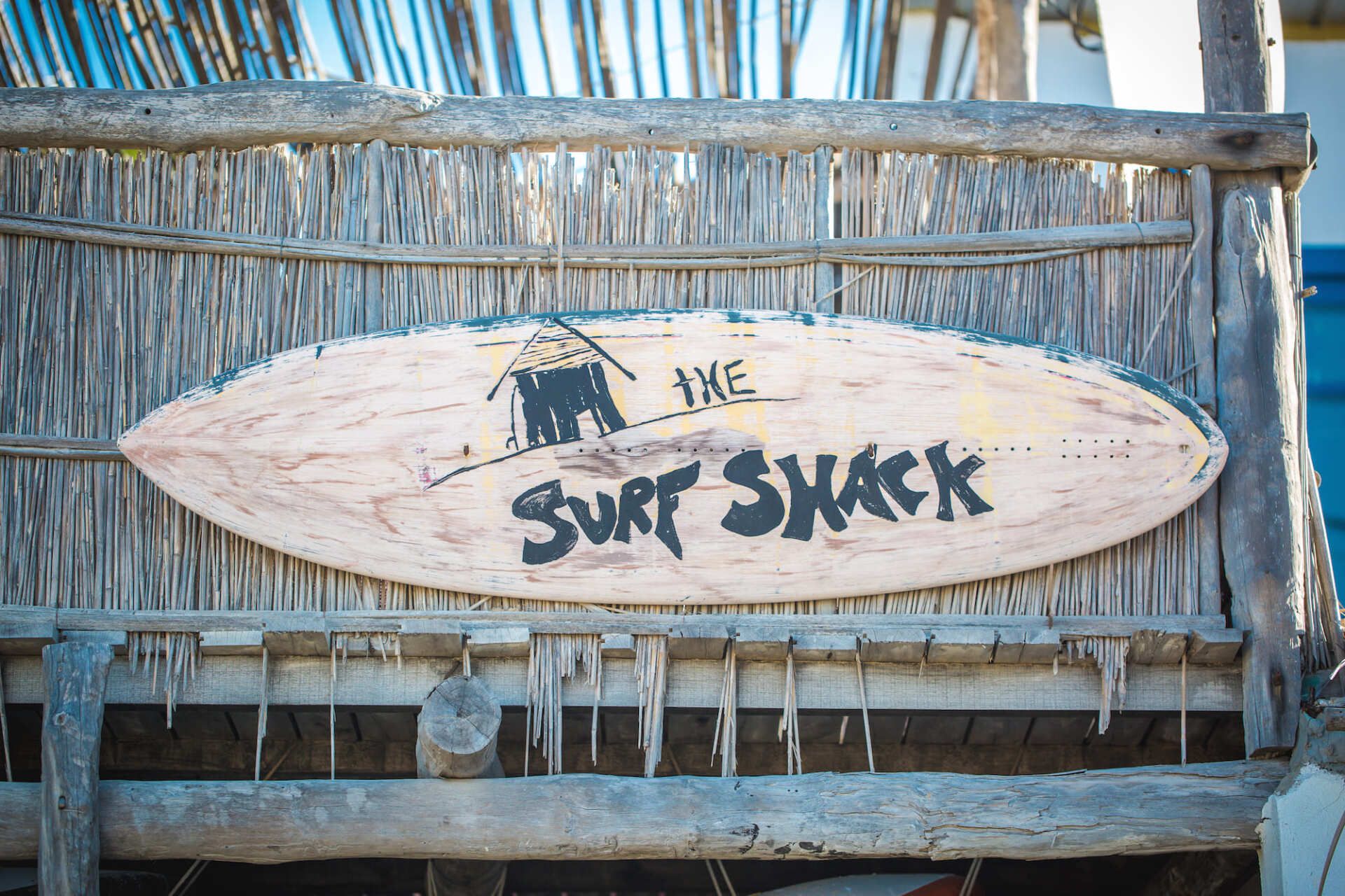 surf shop sign in tofo