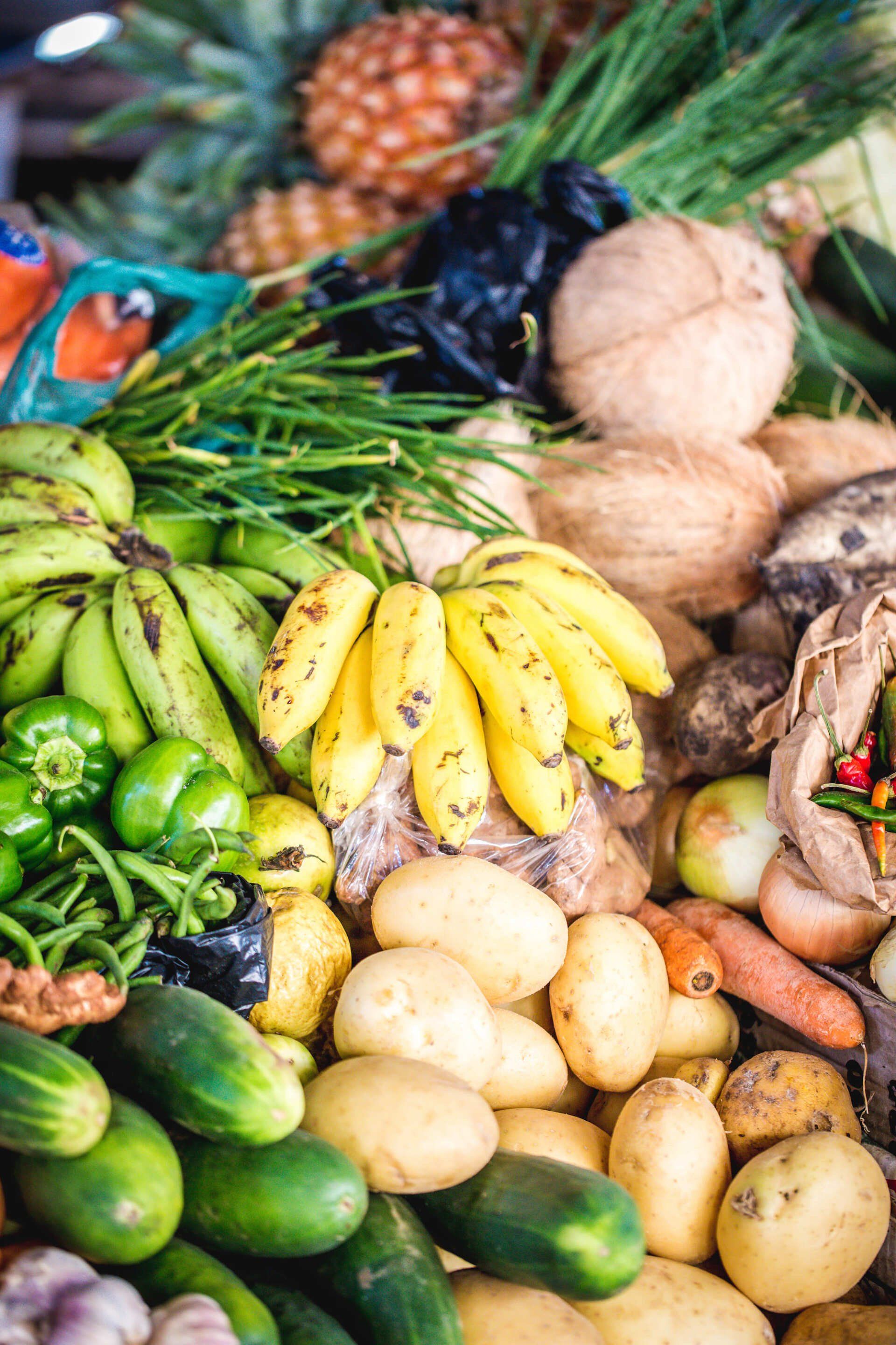 fresh fruit at tofo market