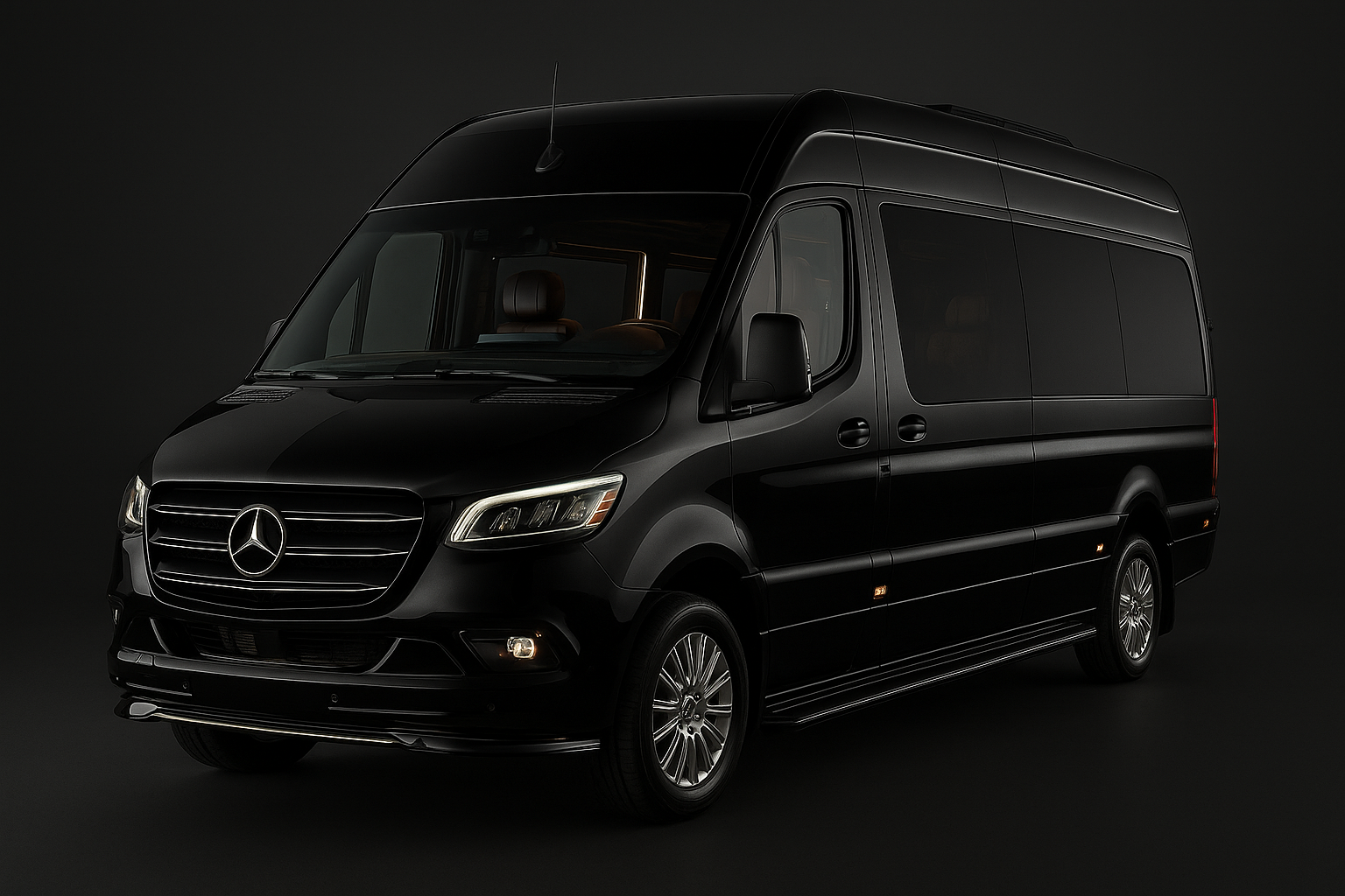 A black chevrolet suburban suv is shown on a white background.