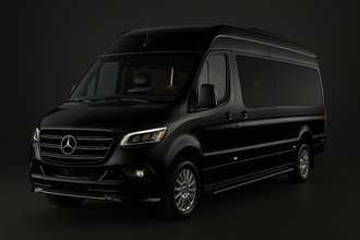 A black chevrolet suburban suv is shown on a white background.