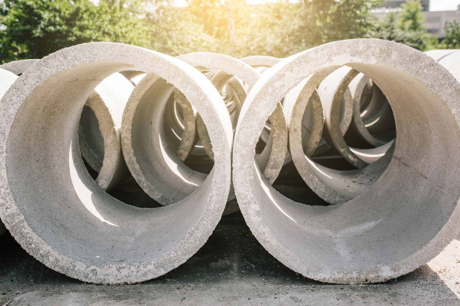 Concrete Ring Wells With Different Diameters — Fort Wayne, IN — Adams Landscape Management Inc