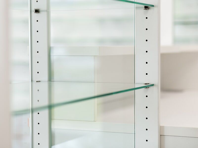 Glass Shelves — Glass & Aluminium in Emerald, QLD