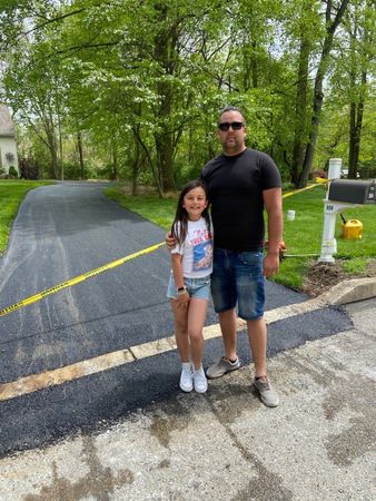 Father and his daughter — Coatesville, PA — Bill & Sons Paving LLC
