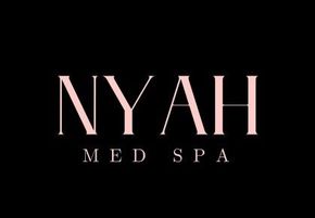the logo for nyah med spa enhance your beauty
